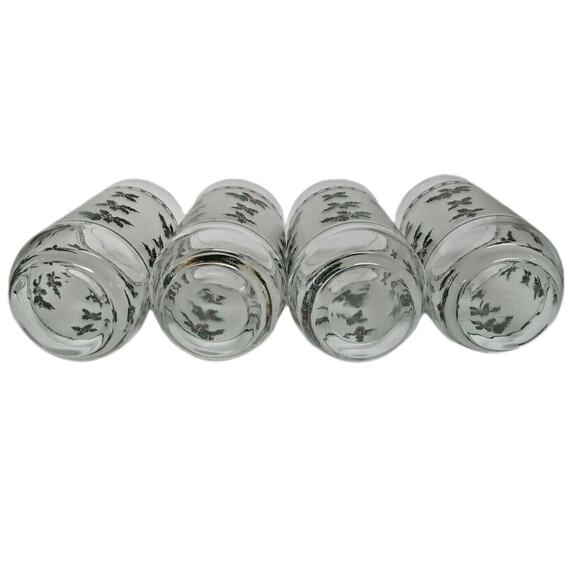 🎄🎅🏼Vintage Frosted Christmas Holly Glasses (Set of 4) Libbey - Picture 5 of 10